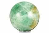 Polished Green Fluorite Sphere - Madagascar #246101-1